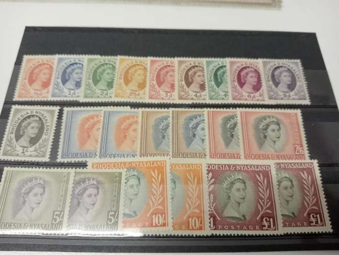 RHODESIA & NYASALAND QEII set plus extra HIGH VALUES  most are umm   R5950.00