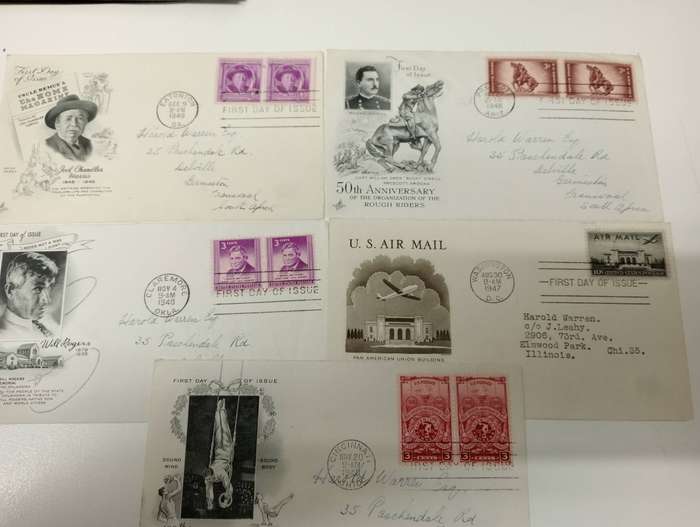 USA-LOVELY LOT OF FDC FRONTS-1940/50`s about 36