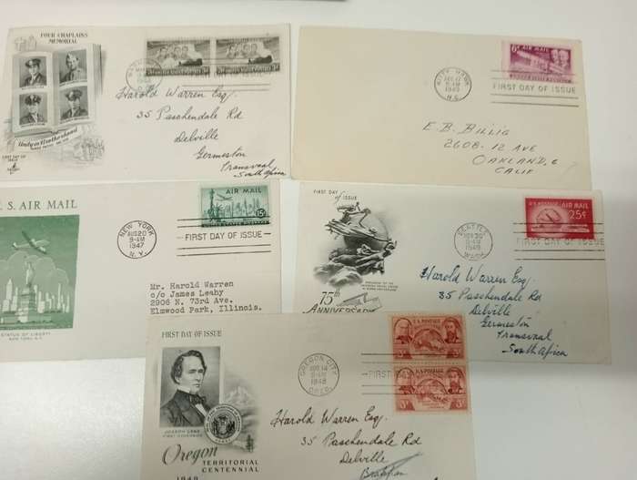 USA-LOVELY LOT OF FDC FRONTS-1940/50`s about 36