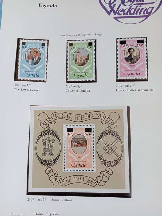 LADY DI ALBUM WITH QUITE A FEW mini sheets and sets-see below + many pages with mounts