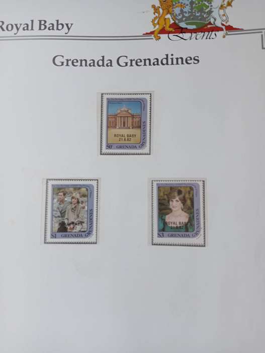 2  LADY DI ALBUMS WITH QUITE A FEW mini sheets and sets-see below SCARCE GOLD IMPERF etc