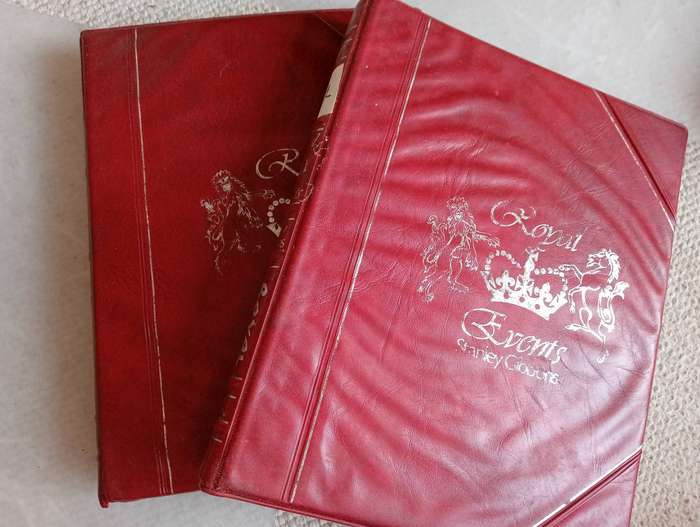 2  LADY DI ALBUMS WITH QUITE A FEW mini sheets and sets-see below SCARCE GOLD IMPERF etc