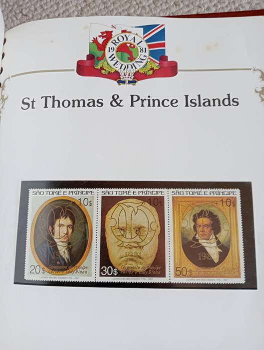 2  LADY DI ALBUMS WITH QUITE A FEW mini sheets and sets-see below SCARCE GOLD IMPERF etc