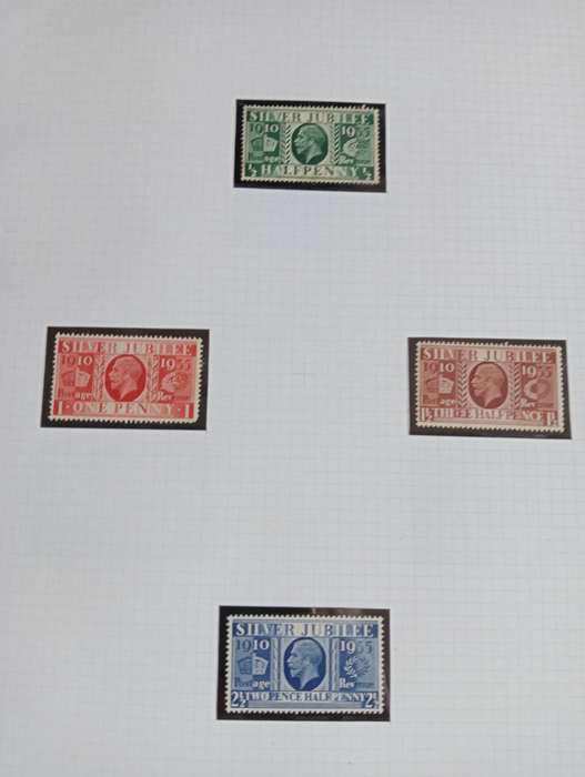 GB-ALBUM WITH MOUNTS FOR most sets etc-good KGVI set etc included-see below