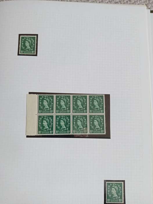 GB-ALBUM WITH MOUNTS FOR most sets etc-good KGVI set etc included-see below