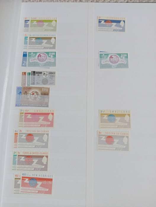LOVELY CLEAN STOCK BOOK WITH " ITU " OMNIBUS stunning and scarce