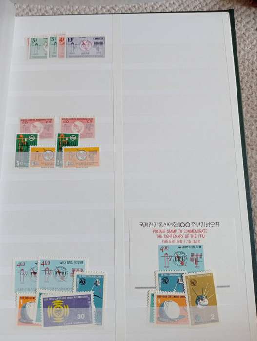 LOVELY CLEAN STOCK BOOK WITH " ITU " OMNIBUS stunning and scarce