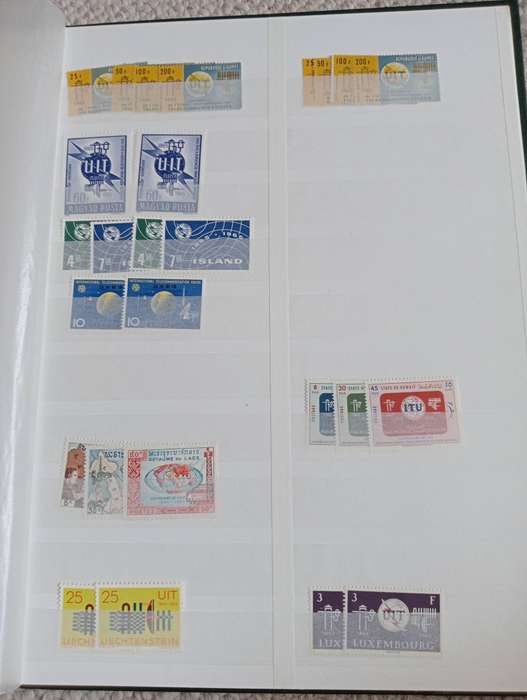 LOVELY CLEAN STOCK BOOK WITH " ITU " OMNIBUS stunning and scarce