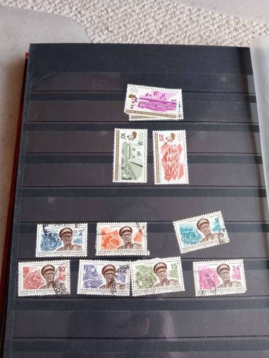 MIXED AFRICA in stock book and Ethiopia [ early] on pages-must be a find !! MIXED COND.