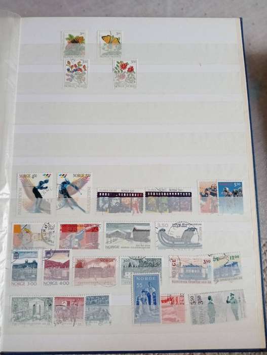 STOCK BOOK with a mix-some useful mint/used.SCARCE GERMAN LABEL'S included !!!