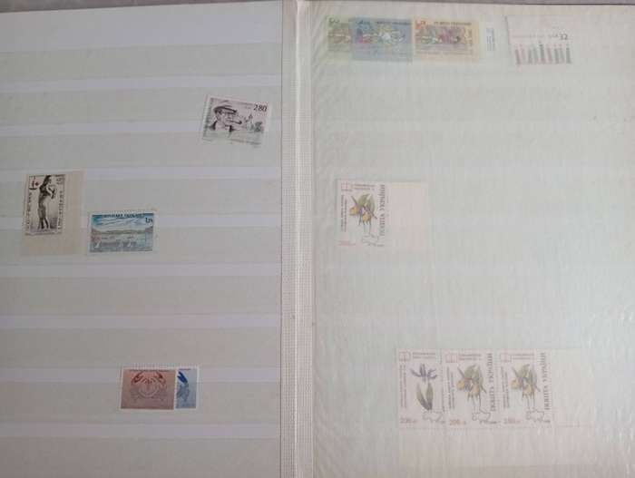 STOCK BOOK with a mix-some useful mint/used.SCARCE GERMAN LABEL'S included !!!