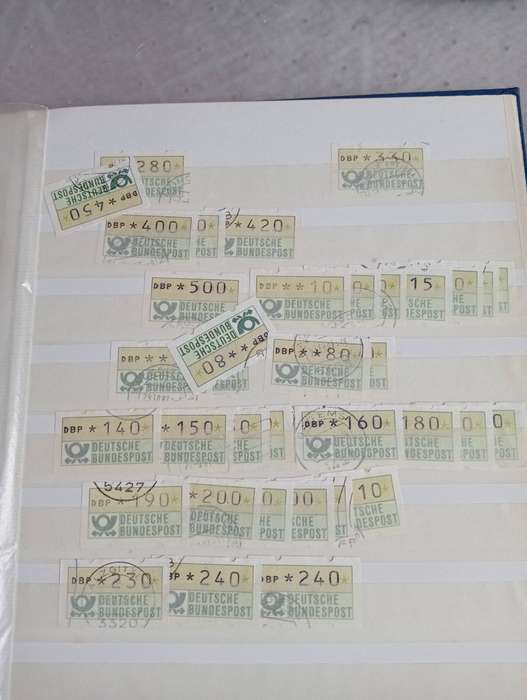 STOCK BOOK with a mix-some useful mint/used.SCARCE GERMAN LABEL'S included !!!