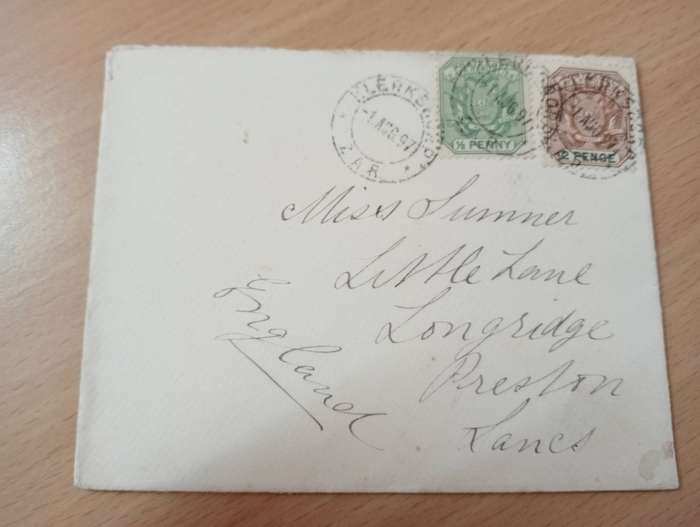 BRITISH WAR IN THE REPUBLIC-some scarce covers sent overseas-see back stamp below