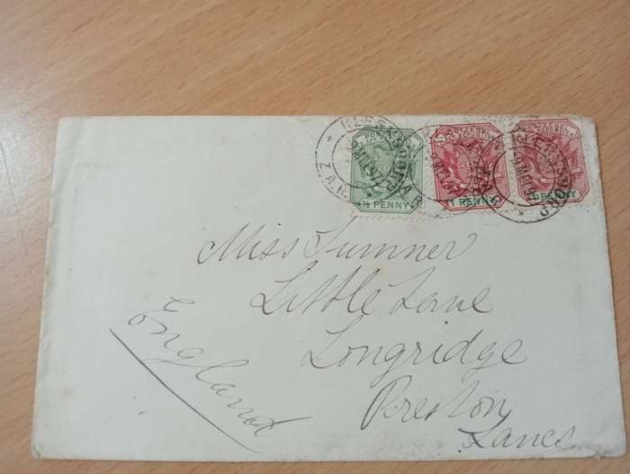 BRITISH WAR IN THE REPUBLIC-some scarce covers sent overseas-see back stamp below