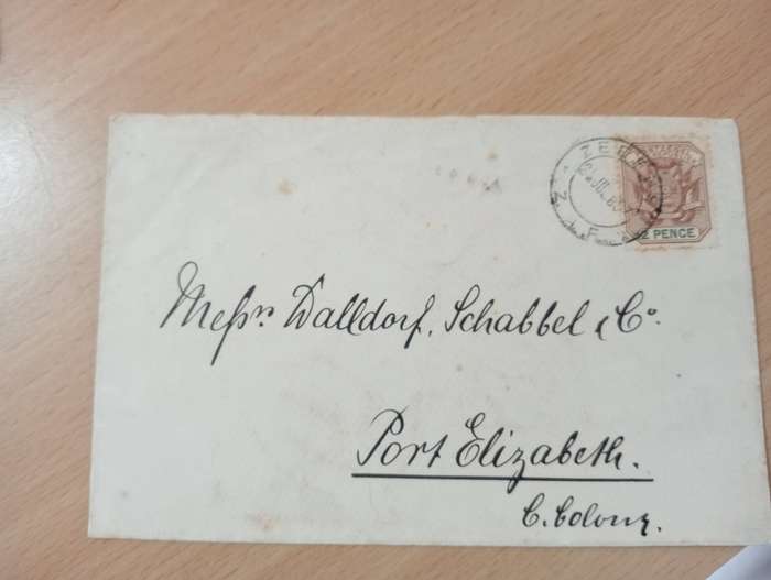 BRITISH WAR IN THE REPUBLIC-some scarce covers sent overseas-see back stamp below