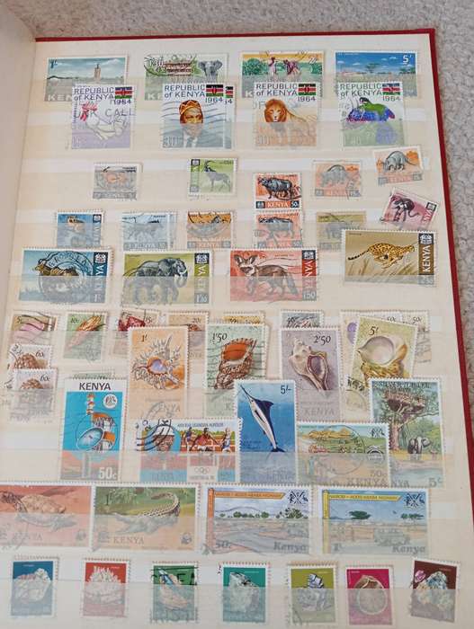 KUT-SCARCE COLLECTION in stock book QEII Pound,many high values etc MUST SEE BELOW