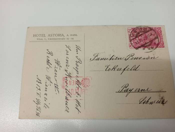 AUSTRIA-SCARCE COVERS-dee back stamps etc below
