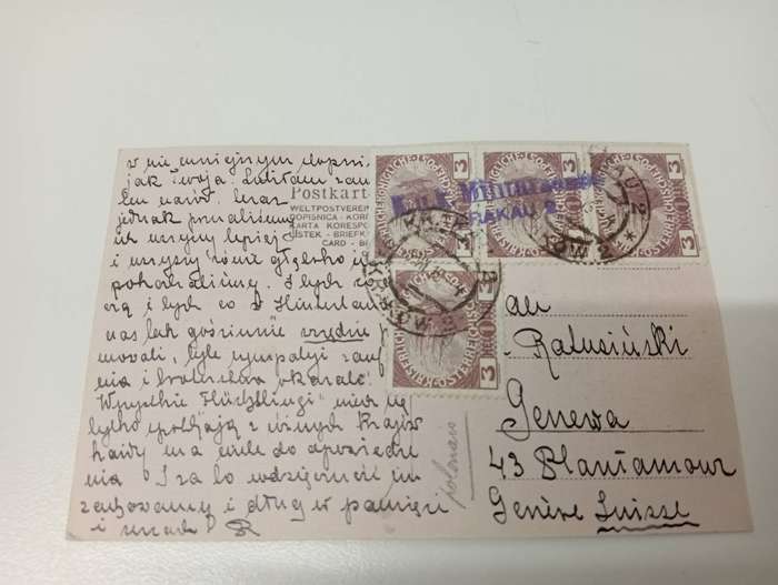 AUSTRIA-SCARCE COVERS-dee back stamps etc below