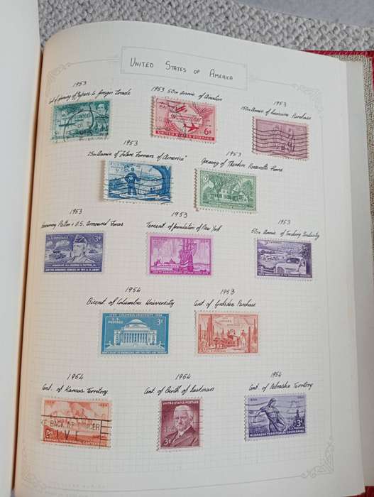 ALBUM  WITH 100`S AND HUNDRED`S TVL and USA vfu some SCARCE EARLIES,not nearly all shown!!