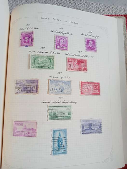 ALBUM  WITH 100`S AND HUNDRED`S TVL and USA vfu some SCARCE EARLIES,not nearly all shown!!
