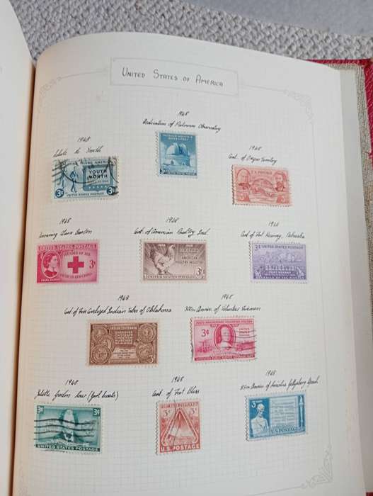 ALBUM  WITH 100`S AND HUNDRED`S TVL and USA vfu some SCARCE EARLIES,not nearly all shown!!