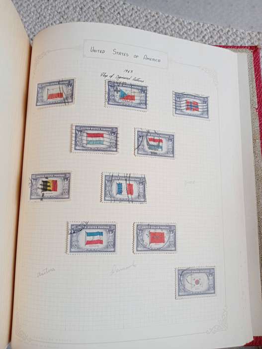 ALBUM  WITH 100`S AND HUNDRED`S TVL and USA vfu some SCARCE EARLIES,not nearly all shown!!