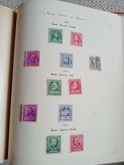 ALBUM  WITH 100`S AND HUNDRED`S TVL and USA vfu some SCARCE EARLIES,not nearly all shown!!