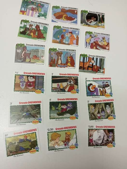 DISNEY-SCARCE COLLECTION OF complete LONG SETS-must see below GUYANA HIGH VALUE !!