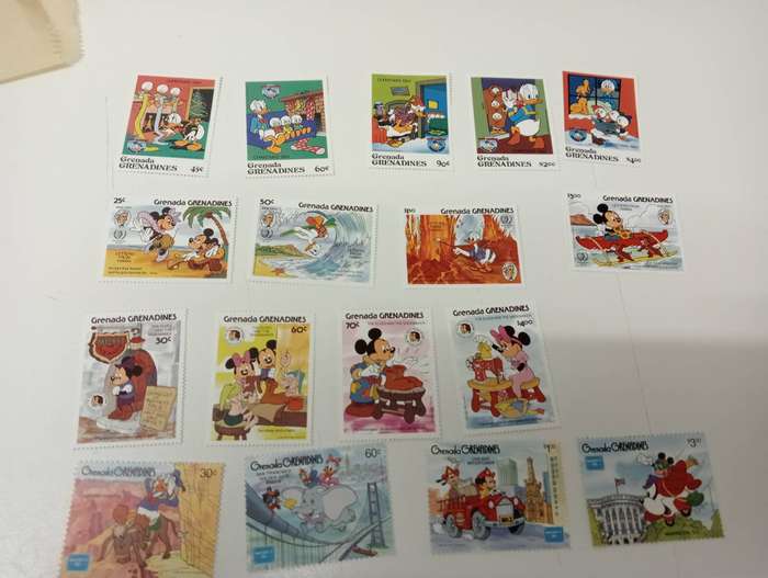 DISNEY-SCARCE COLLECTION OF complete LONG SETS-must see below GUYANA HIGH VALUE !!