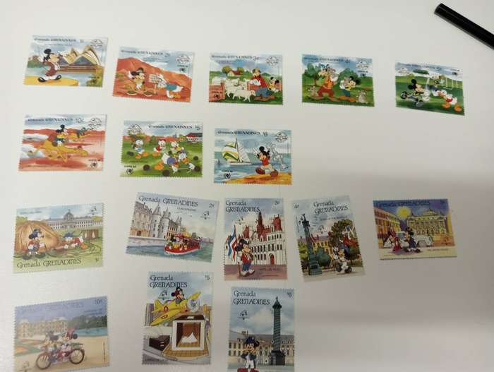 DISNEY-SCARCE COLLECTION OF complete LONG SETS-must see below GUYANA HIGH VALUE !!
