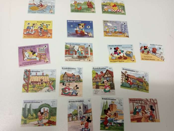 DISNEY-SCARCE COLLECTION OF complete LONG SETS-must see below GUYANA HIGH VALUE !!
