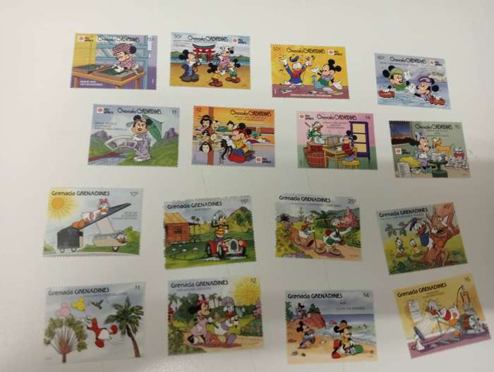 DISNEY-SCARCE COLLECTION OF complete LONG SETS-must see below GUYANA HIGH VALUE !!