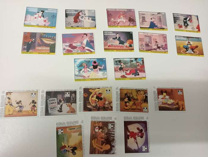 DISNEY-SCARCE COLLECTION OF complete LONG SETS-must see below GUYANA HIGH VALUE !!
