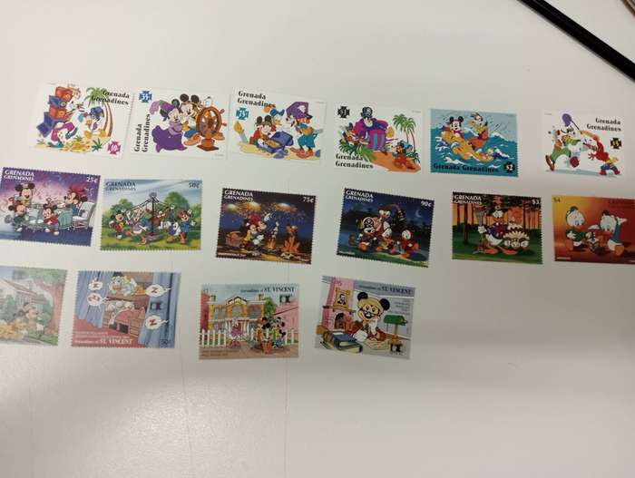 DISNEY-SCARCE COLLECTION OF complete LONG SETS-must see below GUYANA HIGH VALUE !!