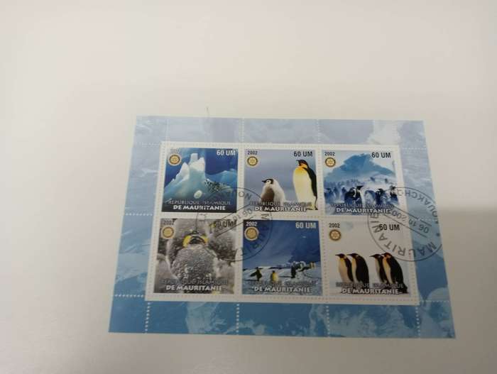 BIRDS-SCARCE MINI SHEET vfu