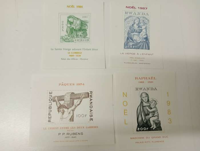 RWANDA-SCARCE MINI SHEETS umm-fill some difficult gaps