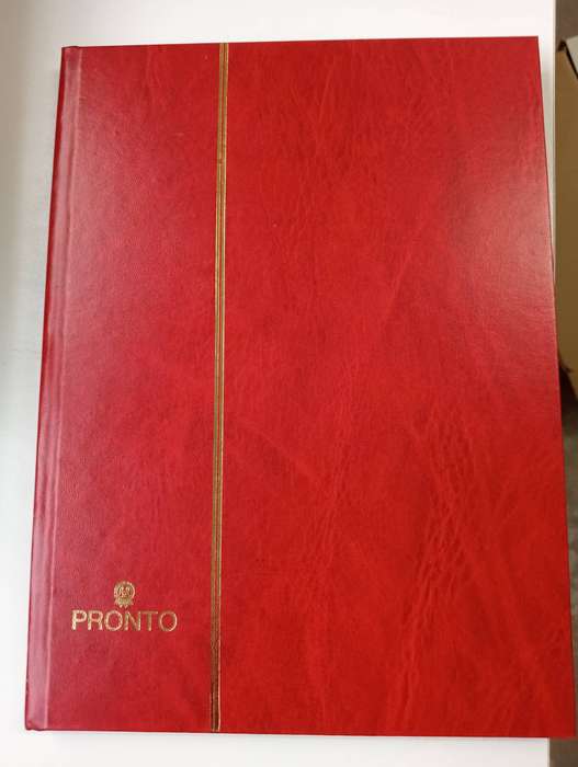 STOCK BOOK-WITH GERMAN FRENCH ZONES-CLEAN BOOK,FEW STAMPS,SOME TOP VALUES