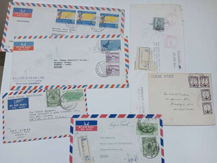 PAKISTAN-SCARCE GROUP OF COVERS-some addressed to NB NB people !! see below