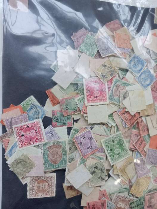 INDIA-VALUABLE LARGE PACKET UNCHECKED !! MOSTLY PRE 1930`S INCLUDING many QV !!!!! many 100`s