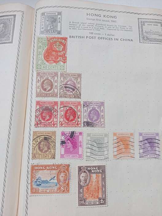 ORIGINAL ALBUM many many full pages-some sticking so some damage BUT 100`S FINE NO ALL SHOWN