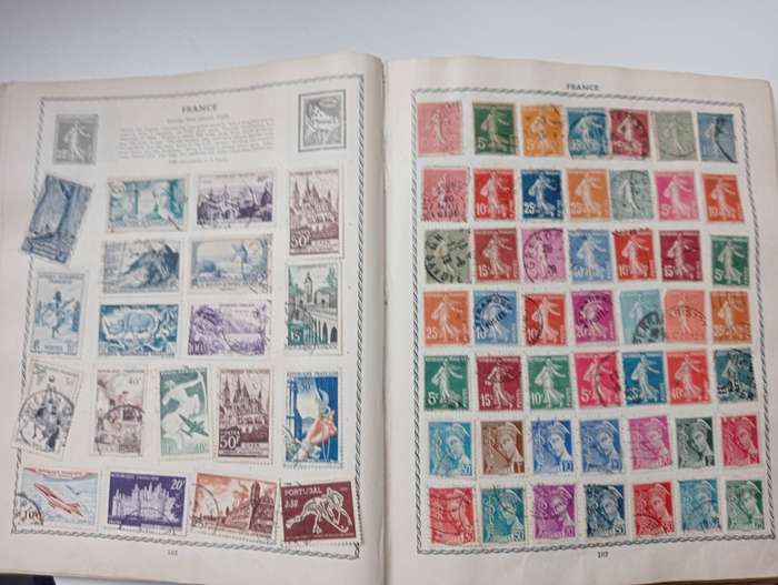 ORIGINAL ALBUM many many full pages-some sticking so some damage BUT 100`S FINE NO ALL SHOWN