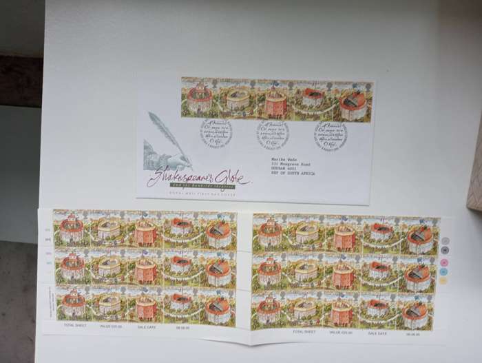 GB-SCARCE LARGE PANE + FDC