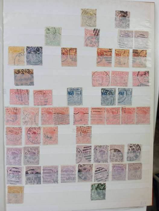 STOCK BOOK-AUST.STATES QV COLL. !!     NB NB NEW AUCTION STARTING SOON !!! SAT 7am-11am SNAP AUCTION