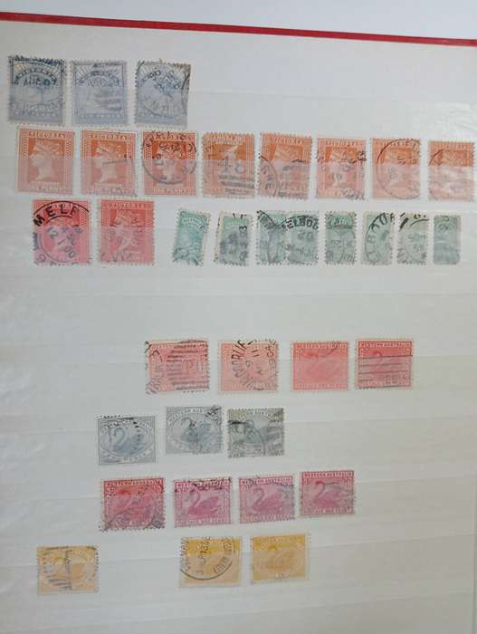 STOCK BOOK-AUST.STATES QV COLL. !!     NB NB NEW AUCTION STARTING SOON !!! SAT 7am-11am SNAP AUCTION