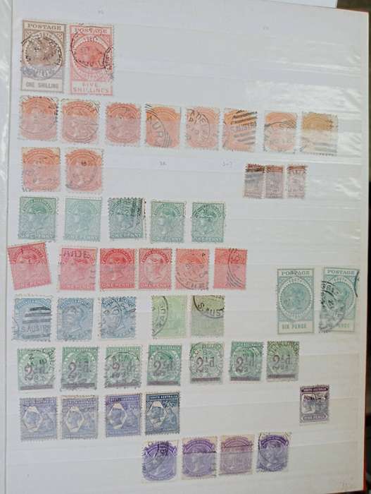 STOCK BOOK-AUST.STATES QV COLL. !!     NB NB NEW AUCTION STARTING SOON !!! SAT 7am-11am SNAP AUCTION