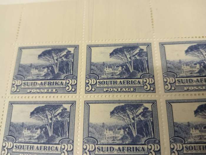 UNION-SUPERB UMM PANES BLOCKS ETC TO 5 SHILLINGS-light h.r. in margins-NB READ BELOW