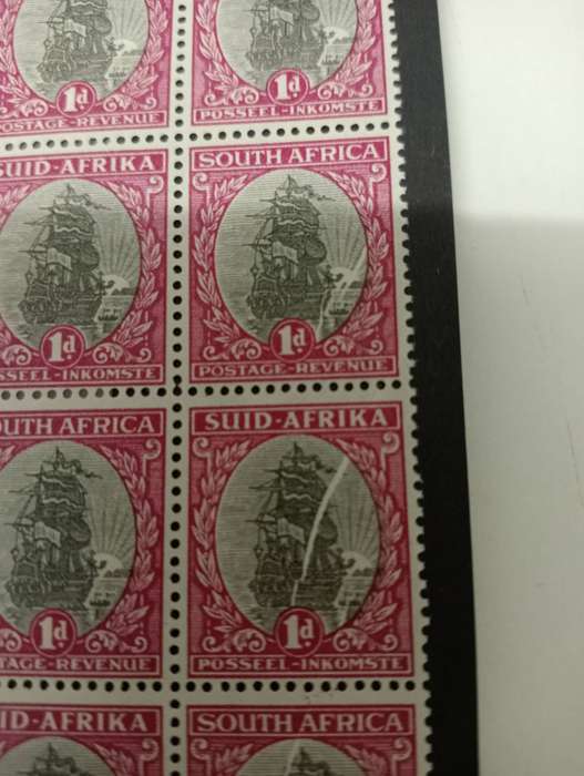 UNION-WELL COLLECTED PANE UMM SHOWING LOVELY FOLDING AFFECTING MANY STAMPS !!