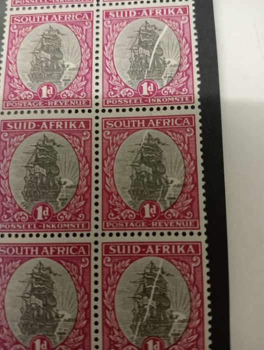 UNION-WELL COLLECTED PANE UMM SHOWING LOVELY FOLDING AFFECTING MANY STAMPS !!