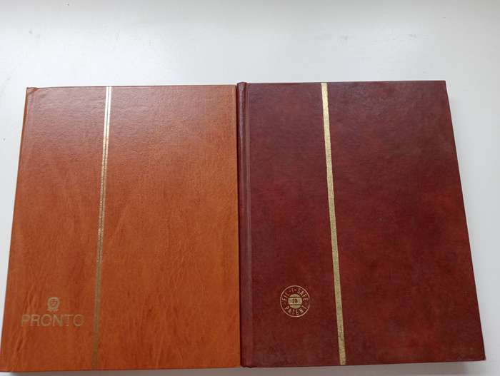 TWO SMALL WELL FILLED STOCK BOOKS-CLEAN LOT SOME SCARCE