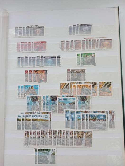 RHODESIAS-MUST HAVE FAT STOCK BOOK WITH MANY GOODIES !! MUST SEE BELOW